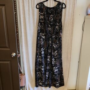 City Chic Black and Brown Wrap Midi Dress